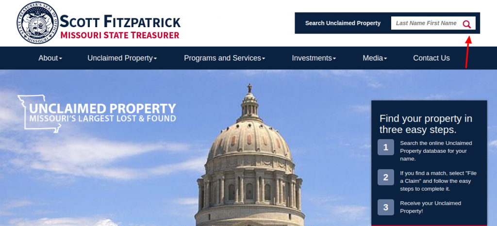 Missouri State Treasurer Proprty Search