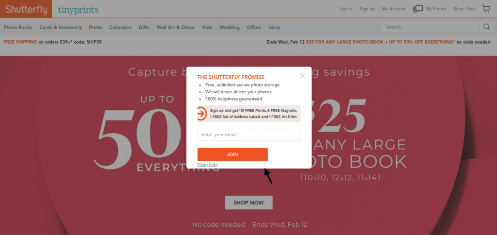 Shutterfly Join