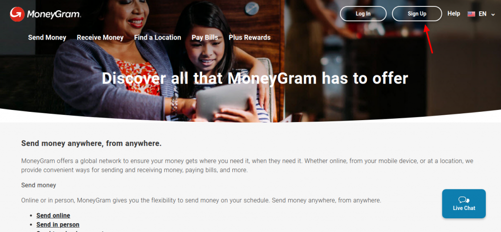 Moneygram Sign Up