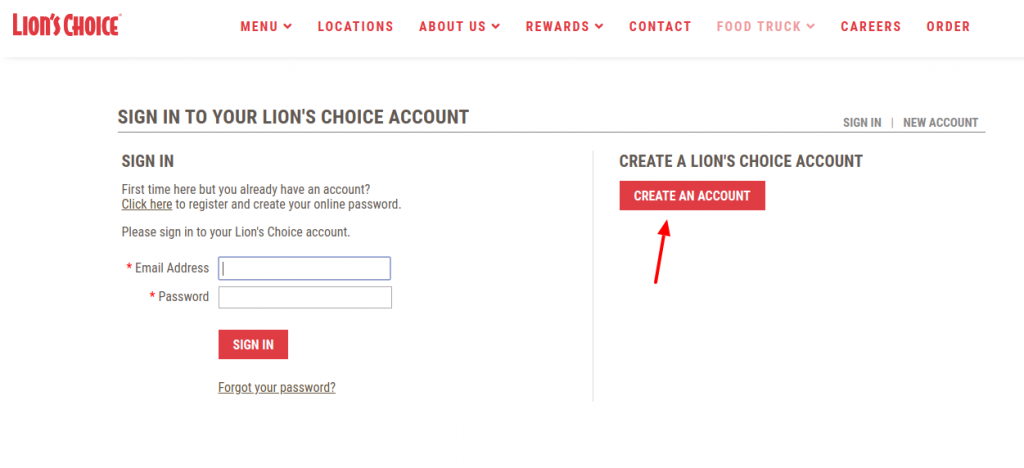 lions choice create account