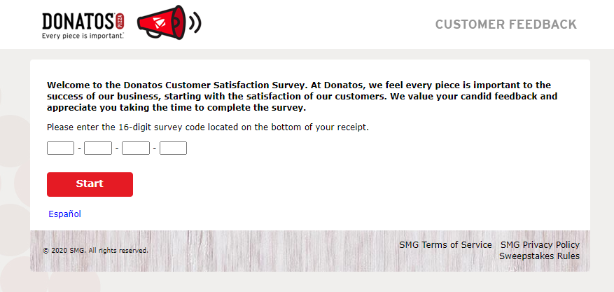 Donatos Customer Satisfaction Survey logo