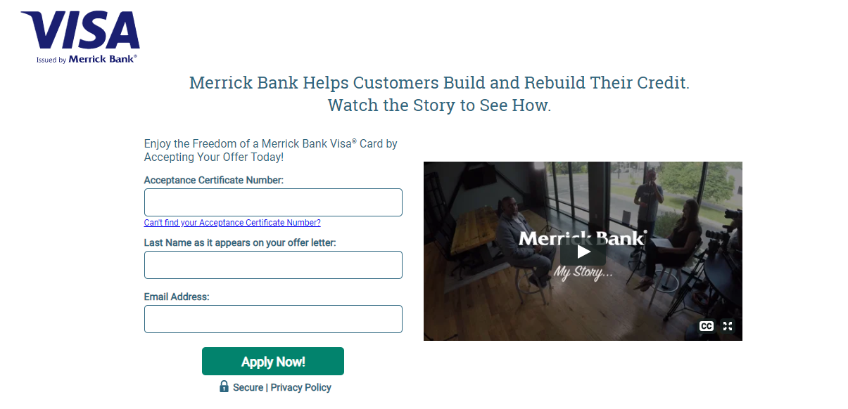 Merrick Bank Credit Card Logo