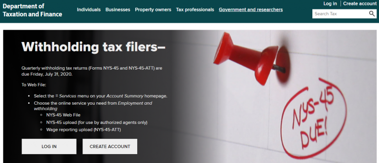 NY Department of Taxation and Finance Logo