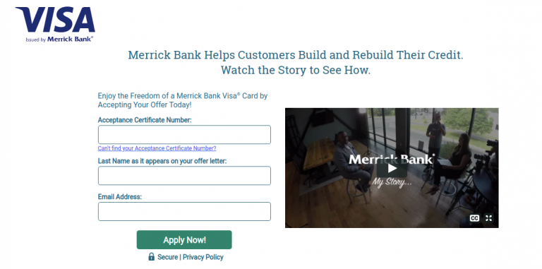 Merrick Bank Apply