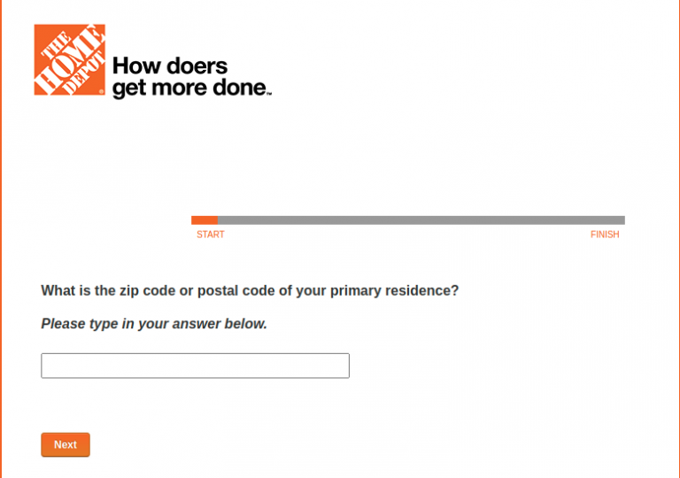home depot survey