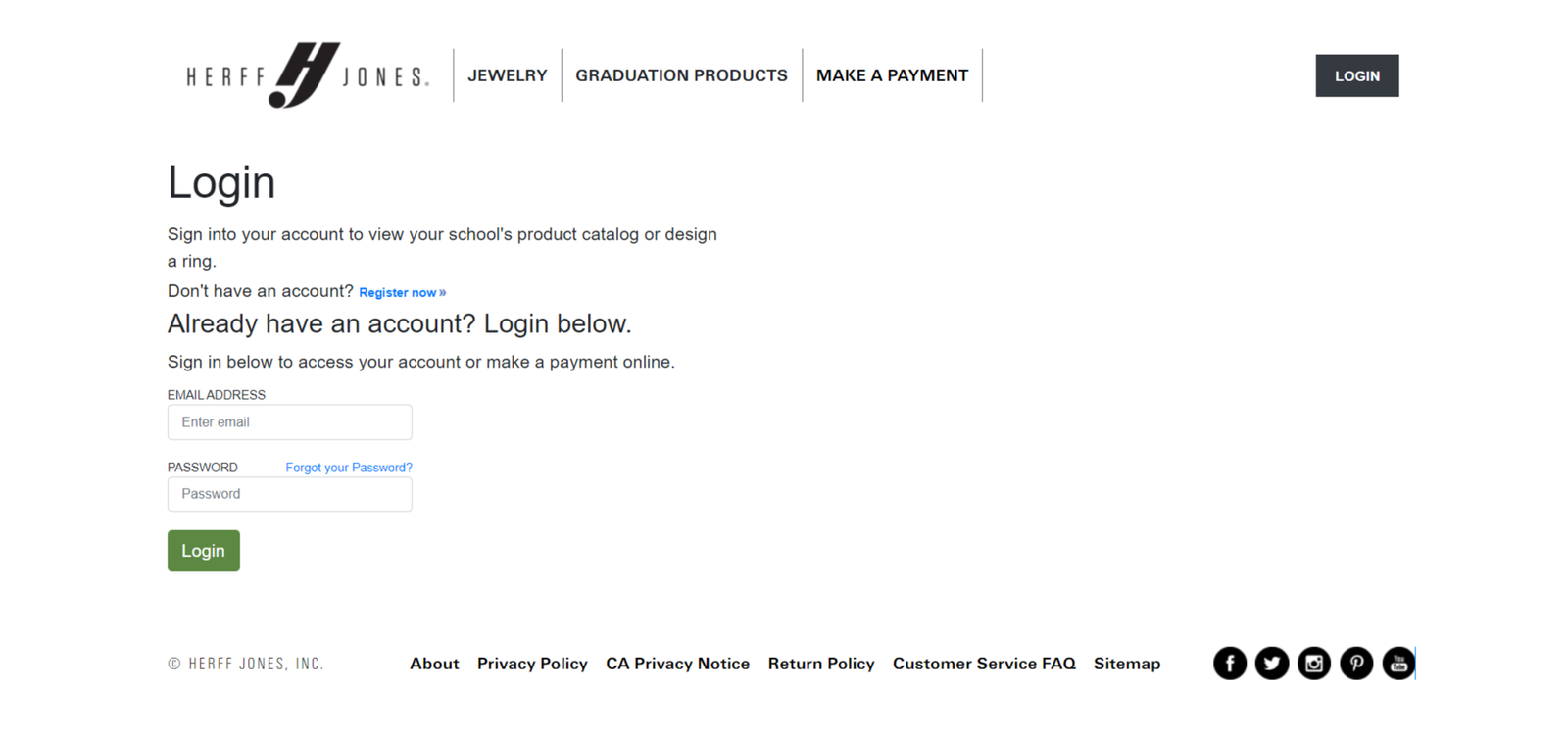 Herff Jones Login Portal