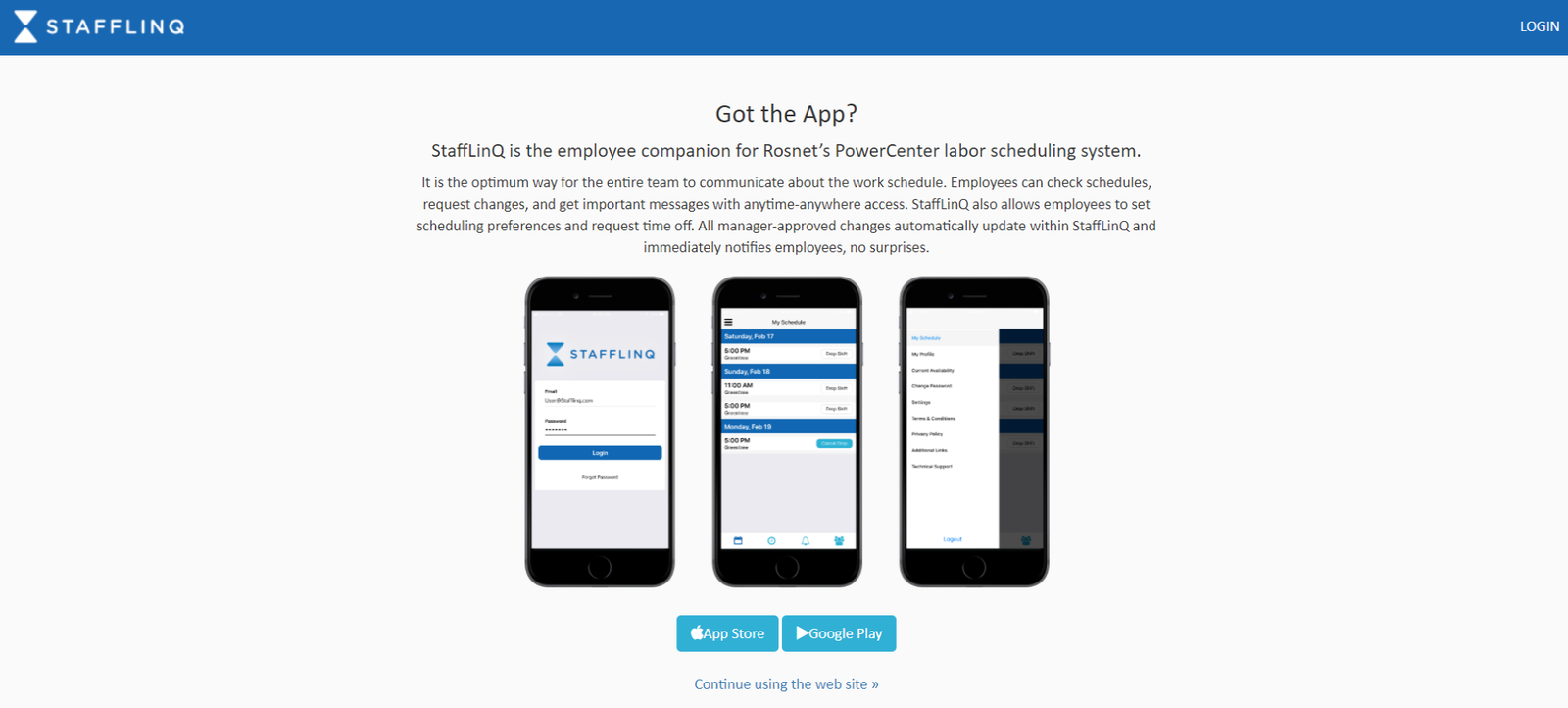 stafflink employee portal