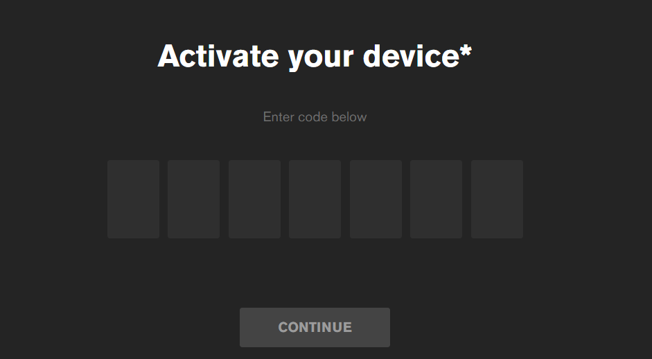 MTV Device Activation