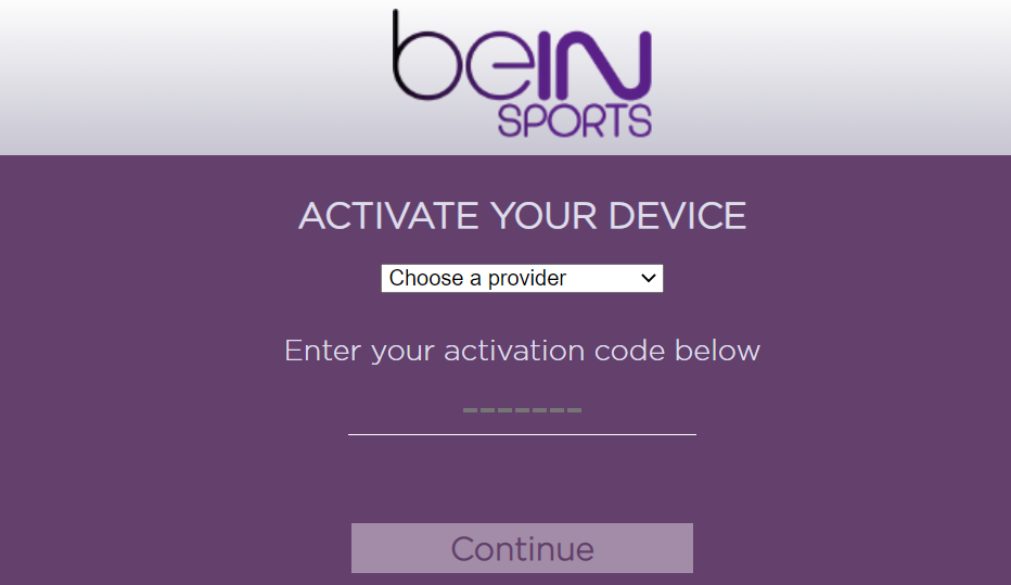 bein sports activate